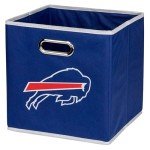 Franklin Sports Buffalo Bills NFL Storage Bin - Collapsible Cube Container + Storage Basket - NFL Office, Bedroom + Living Room Décor - 11"x11"