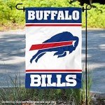 WinCraft Buffalo Bills White Logo Garden Flag Double Sided Banner