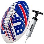 Franklin Sports NFL Buffalo Bills Football - Youth Mini Football - 8.5" Football- SPACELACE Easy Grip Texture- Perfect for Kids !