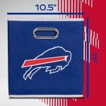 Franklin Sports Buffalo Bills NFL Storage Bin - Collapsible Cube Container + Storage Basket - NFL Office, Bedroom + Living Room Décor - 11"x11"