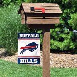 WinCraft Buffalo Bills White Logo Garden Flag Double Sided Banner