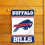 WinCraft Buffalo Bills White Logo Garden Flag Double Sided Banner