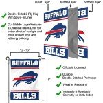 WinCraft Buffalo Bills White Logo Garden Flag Double Sided Banner