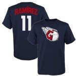 Jose Ramirez Cleveland Guardians MLB Kids Youth 8-20 Navy Official Player Name & Number Jersey T-Shirt (US, Numeric, 10, 12, Regular, Navy)