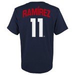 Jose Ramirez Cleveland Guardians MLB Kids Youth 8-20 Navy Official Player Name & Number Jersey T-Shirt (US, Numeric, 10, 12, Regular, Navy)