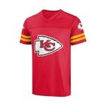 FOCO NFL Women's Officially Licensed Primary Logo Game Day Team Jersey (Small, Kansas City Chiefs - Red)