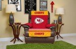 Pegasus Sports NFL Kansas City Chiefs Furniture Protector with Elastic Straps, Recliner, Red
