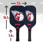 Franklin Sports MLB Cleveland Guardians Pickleball Paddle - Official MLB Team Pickleball Paddles - USAP (USAPA) Approved Premium Quality Pickleball Paddles - Authentic Team Logos + Colors