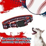 MLB PET Collar Cleveland Guardians Dog Collar, Large. Baseball Team Collar for Dogs & Cats. A Shiny & Colorful Dog & Cat Collar Licensed by The MLB