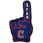 Pets First MLB Cleveland Guardians #1 Fan Toy. Best Sports Dog Toy with Double Stitched Trim and Tough Nylon Material Filled with Chewable Polyfil and Inner Squeaker