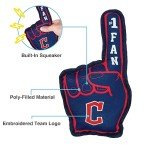 Pets First MLB Cleveland Guardians #1 Fan Toy. Best Sports Dog Toy with Double Stitched Trim and Tough Nylon Material Filled with Chewable Polyfil and Inner Squeaker