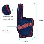 Pets First MLB Cleveland Guardians #1 Fan Toy. Best Sports Dog Toy with Double Stitched Trim and Tough Nylon Material Filled with Chewable Polyfil and Inner Squeaker