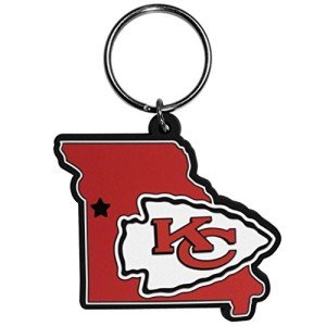 Siskiyou Sports Unisex NFL Kansas City Chiefs Home State Flexi Key Chain, Red, Standard
