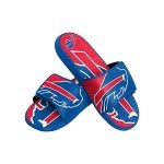 FOCO Buffalo Bills NFL Mens Colorblock Big Logo Gel Slides - M