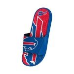 FOCO Buffalo Bills NFL Mens Colorblock Big Logo Gel Slides - M