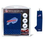 Team Golf NFL Buffalo Bills Embroidered Golf Towel, 3 Golf Ball, and Golf Tee Set Gift Set Embroidered Golf Towel, 3 Golf Balls, and 14 Golf Tees 2-3/4" Regulation, Tri-Fold Towel 16" x 22" & 100% Cotton