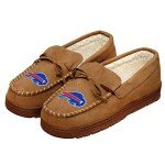 FOCO Buffalo Bills NFL Mens Team Logo Moccasin Slippers - L