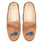 FOCO Buffalo Bills NFL Mens Team Logo Moccasin Slippers - L
