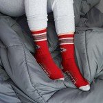 For Bare Feet NFL 4 Stripe Deuce Crew Sock, Kansas City Chiefs, Medium