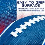 Franklin Sports NFL Buffalo Bills Football - Kids Foam Football - Soft Football - Mini Size - Perfect for Gameday - 8.5" 3D Logos!