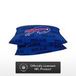 FOCO Buffalo Bills NFL Team Color Big Logo Standard 2 Pack Pillowcases