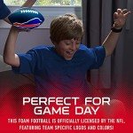 Franklin Sports NFL Buffalo Bills Football - Kids Foam Football - Soft Football - Mini Size - Perfect for Gameday - 8.5" 3D Logos!