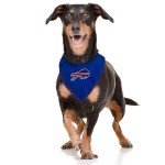 Pets First NFL Buffalo Bills TIE Bandana, Large/X-Large. Dog Bandana Scarf Bib for Pet Cat Dog. The Ultimate Game-Day, Party Bandana (BUF-3550-L-XL)