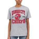 Junk Food Clothing x NFL - Kansas City Chiefs - Team Helmet - Unisex Adult Short Sleeve Fan T-Shirt for Men and Women - Size Medium