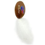 BEST PLUSH CAT TOY - NFL BUFFALO BILLS Complete Set of 3 piece Cat Toys filled with Fresh Catnip. Includes: 1 Helmet Cat Toy, 1 Football Cat Toy with Feathers & 1 Beer Bottle. Beautiful Team LOGOS
