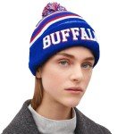 Buffalo Beanie Hat Football Knit Hats Winter Cuffed Stylish Beanie Cap Sport Fans Fashion Toque Cap