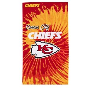 Northwest NFL Kansas City Chiefs Unisex-Adult Beach Towel, 30" x 60", Psychedelic