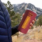 Rico Industries NFL Football Washington Commanders 18oz Soft Touch, Easy Grip Tumbler