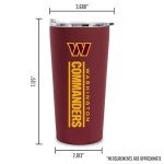 Rico Industries NFL Football Washington Commanders 18oz Soft Touch, Easy Grip Tumbler