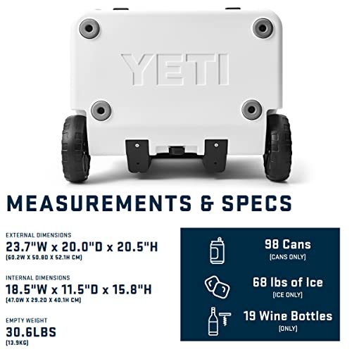 Yeti Roadie 60 White Wheeled Cooler