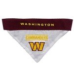 Pets First unisex adult NFL Pet Bandana, Washington Commanders, Large-Extra Large