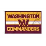 Rico Industries NFL Football Washington Commanders Bold 3' x 5' Banner Flag Single Sided - Indoor or Outdoor - Home Décor