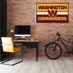 Rico Industries NFL Football Washington Commanders Bold 3' x 5' Banner Flag Single Sided - Indoor or Outdoor - Home Décor