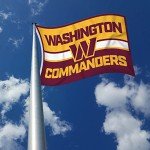 Rico Industries NFL Football Washington Commanders Bold 3' x 5' Banner Flag Single Sided - Indoor or Outdoor - Home Décor