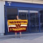 Rico Industries NFL Football Washington Commanders Bold 3' x 5' Banner Flag Single Sided - Indoor or Outdoor - Home Décor