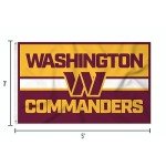 Rico Industries NFL Football Washington Commanders Bold 3' x 5' Banner Flag Single Sided - Indoor or Outdoor - Home Décor