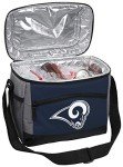 Rawlings NFL Soft Sided Insulated Cooler Bag/Lunch Box, 12-Can Capacity, Los Angeles Rams