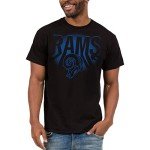 Junk Food Clothing x NFL - Los Angeles Rams - Team Spotlight - Unisex Adult Short Sleeve Fan T-Shirt for Men and Women - Size XX-Large