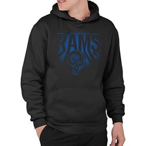 Junk Food Clothing x NFL - Los Angeles Rams - Team Spotlight - Unisex Adult Pullover Fleece Hoodie for Men and Women - Size 3X-Large