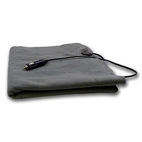 Schumacher Heated Polar Fleece Lap Blanket, Blue
