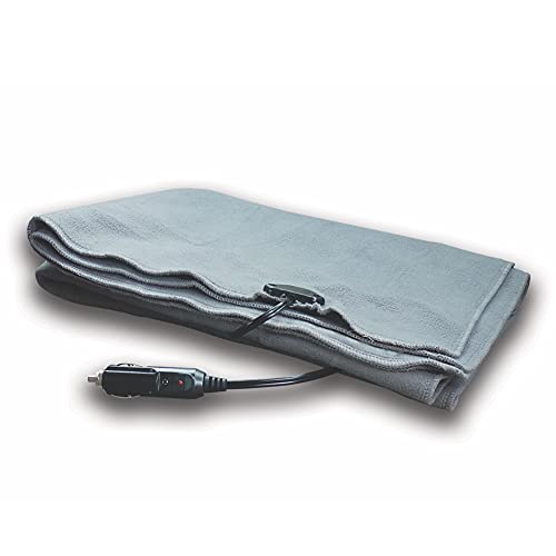 Schumacher Heated Polar Fleece Lap Blanket, Blue