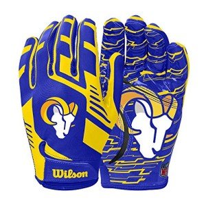 Wilson NFL Stretch Fit Football Gloves - Adult, Los Angeles Rams