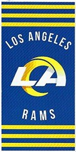 Northwest NFL Los Angeles Rams Beach Towel, 30" x 60", Stripes