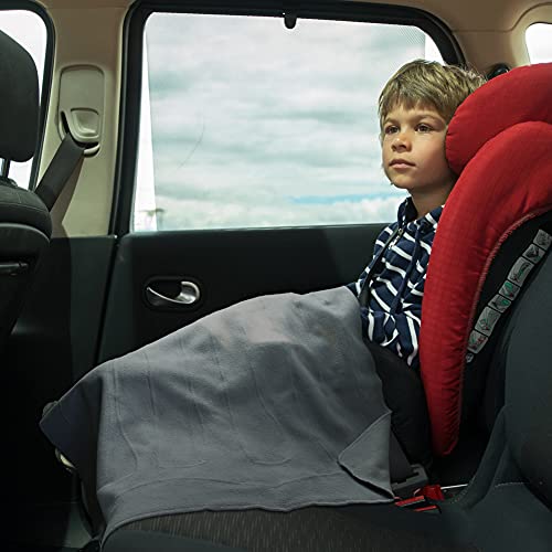 Schumacher Heated Polar Fleece Lap Blanket, Blue