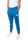 Ultra Game NFL Men's Super Soft Game Day Jogger Sweatpants, Los Angeles Rams, Team Color Stripe, Large