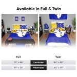 FOCO Los Angeles Rams NFL Team Color Bed In a Bag Comforter Bedding 3 Piece Twin Set